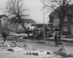 Erneuerung der Borther Straße ca. 1969?