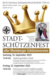 Plakat Stadtschützenfest 2023