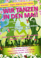 Plakat Tanz in den Mai 2022