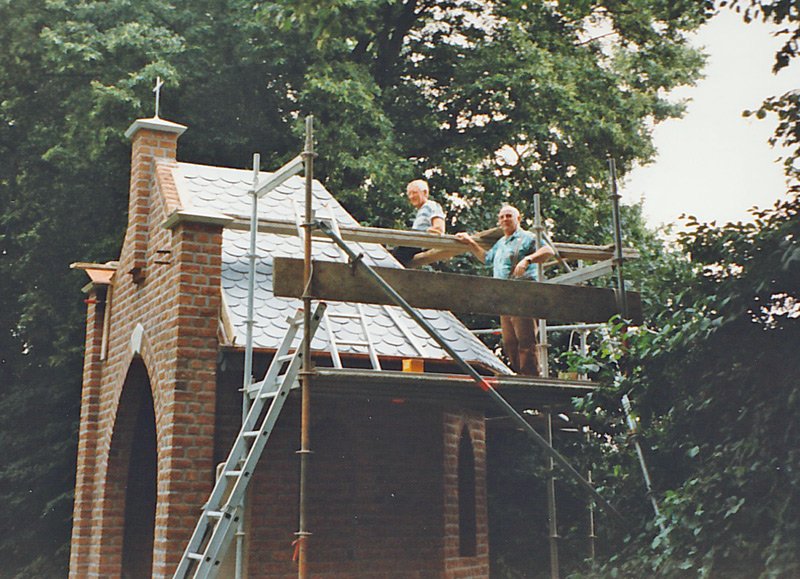Bau des Heiligenhäuschens